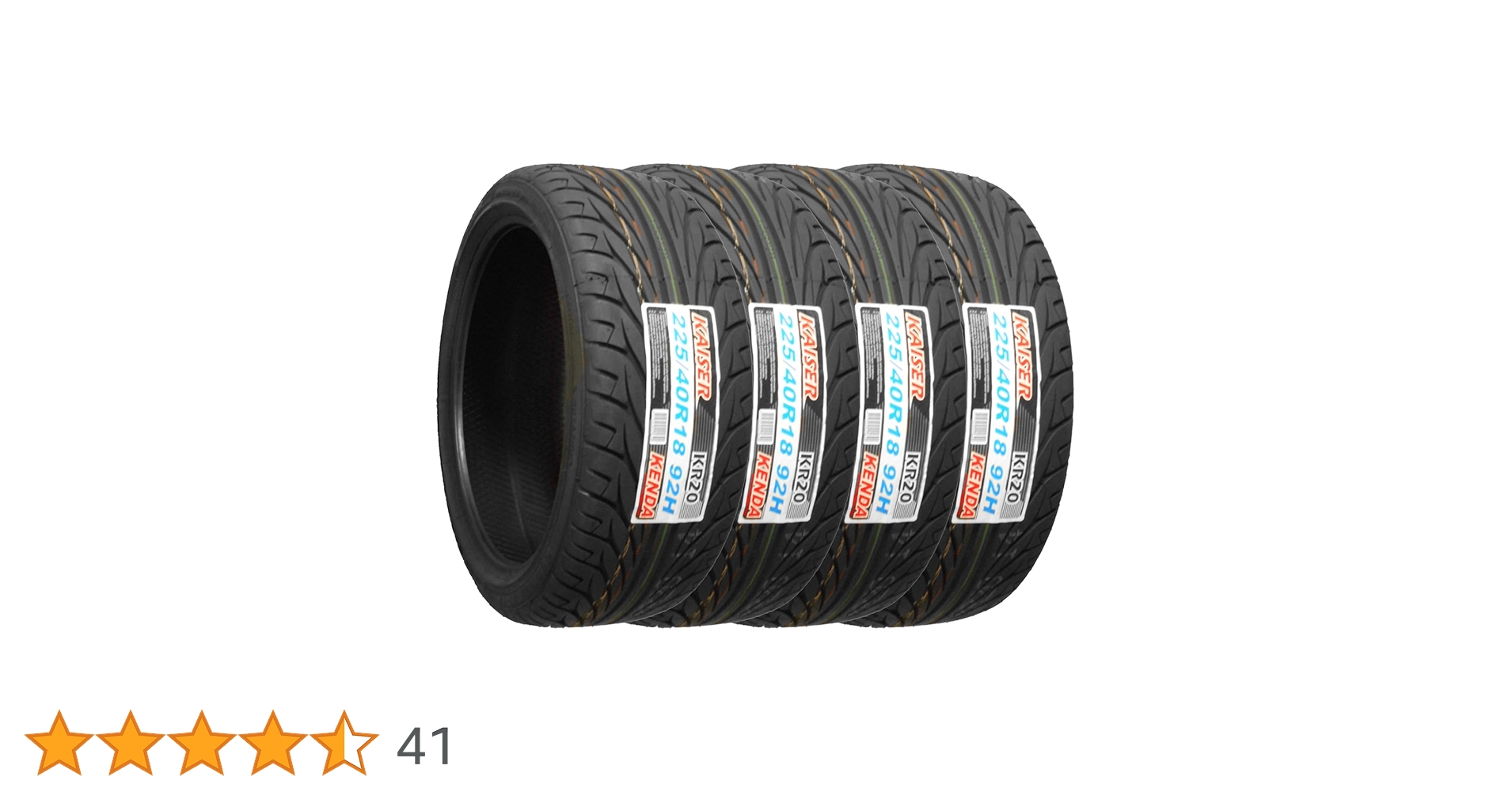 Amazon.co.jp: ケンダ(KENDA) サマータイヤ KAISER KR20 225/40R18 92H